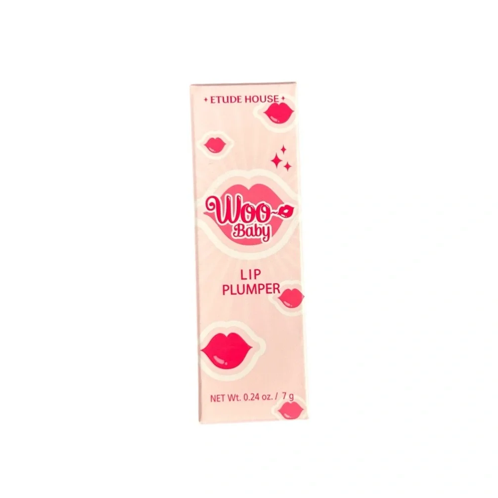 Etude House Woo Baby Lip Plumper 02 Shimmering Pink Volume Gloss Discont’d NWT